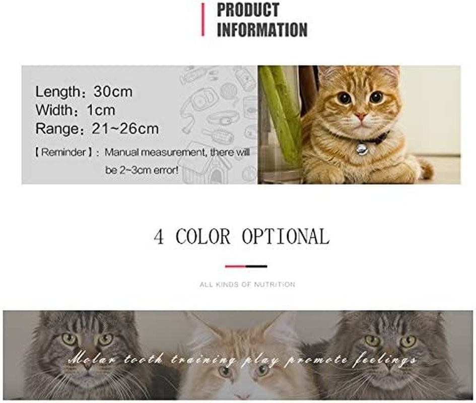 Soft Velvet Cat Collar with Crystal Heart Charm & Bell – Adjustable Safety Design for Cats & Small Dogs (Red, 8–11 in)