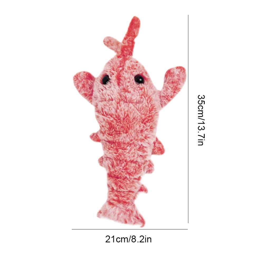 USB Rechargeable Floppy Lobster Cat Toy – Interactive Dancing Plush