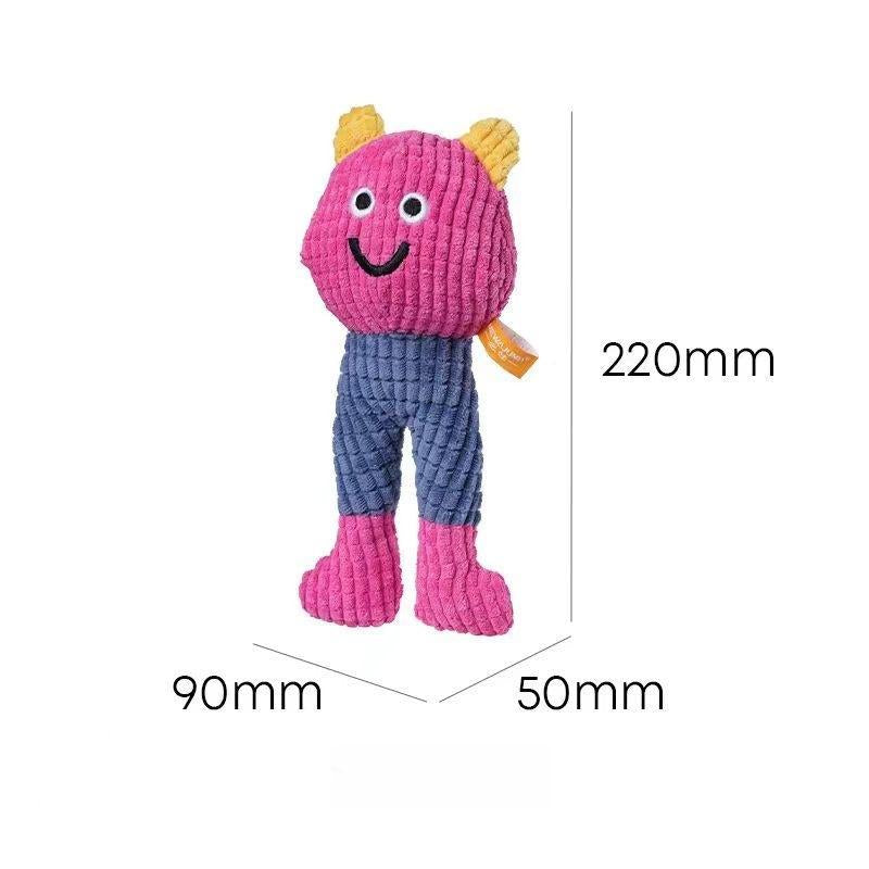 Handmade Waffle Pet Toy – Plush Squeaky Catnip Toy for Cats & Small Dogs, Durable Chew & Play Doll