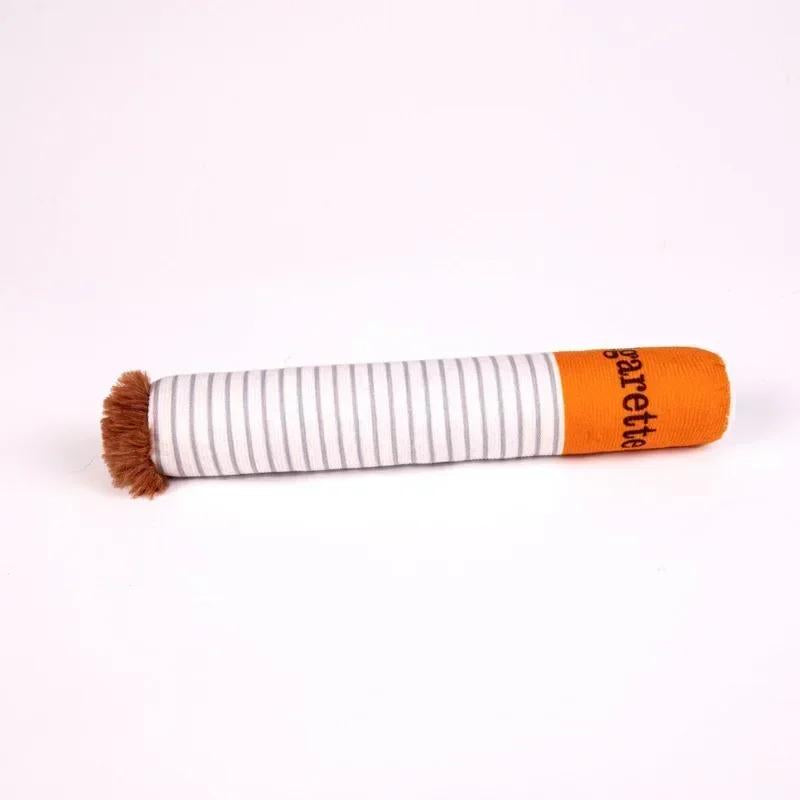 Fun Plush Interactive Cigarette Dog Toy - Chew-Friendly, Giggle Gift Box for Playful Dogs!