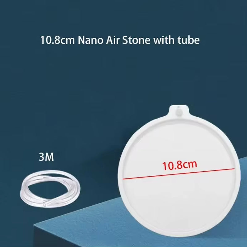 Aquarium Air Stone Oxygen Aerator – 35/50/80/100mm for Fish Tanks & Ponds