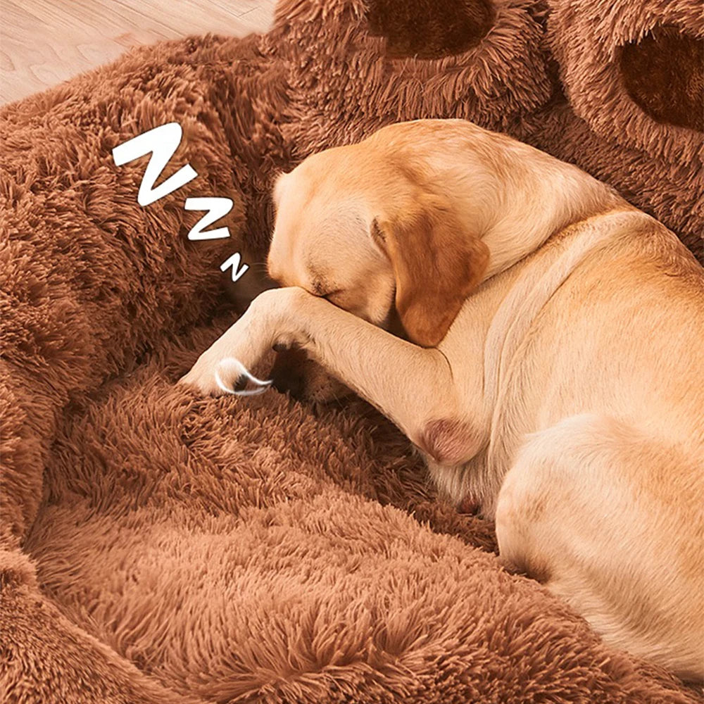 Plush Dog Sofa Bed – Washable, Warm & Comfortable for All Sizes