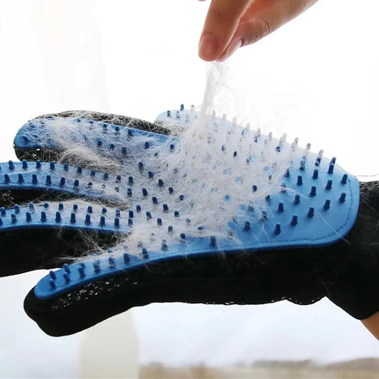 Pet Grooming Glove – Deshedding Brush & Massage Tool for Cats & Dogs