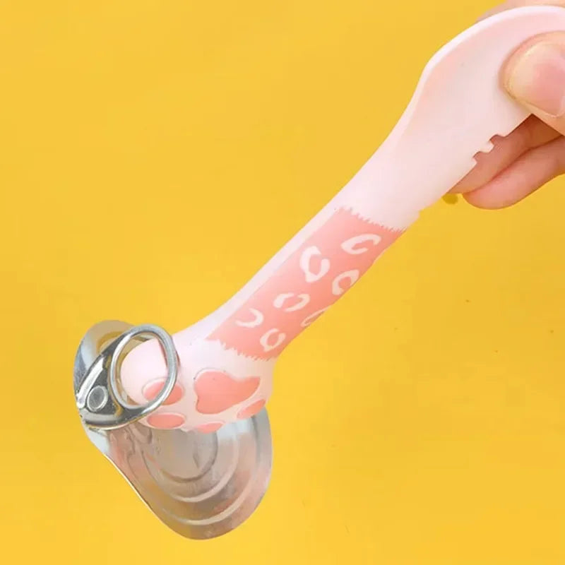 Long-Handled Pet Food Spoon – Can Opener & Feeding Scoop