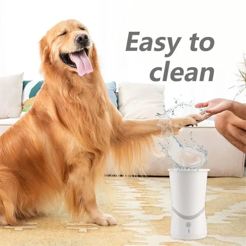 Automatic Dog Paw Cleaner Cup – USB Rechargeable Soft Silicone Washer
