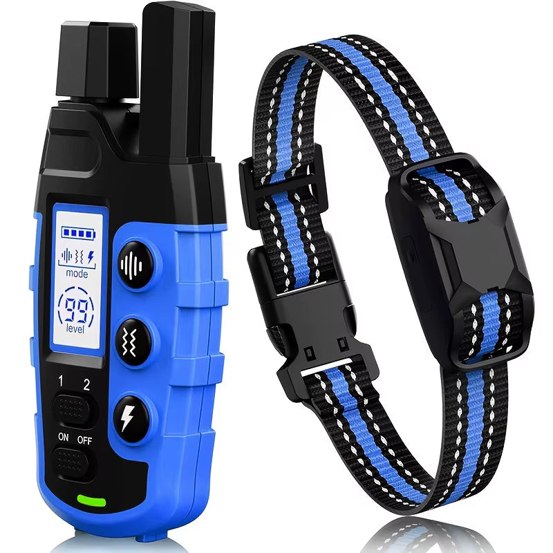 Waterproof Electric Dog Training Collar – 3300Ft Remote, Shock & Vibration