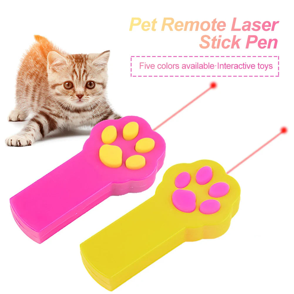 Cat Laser Pointer Toy – Interactive LED Light Pen for Cats & Dogs, Durable ABS, Long-Range Red Beam, Fun Pet Training & Play Stick (Batteries Not Included)