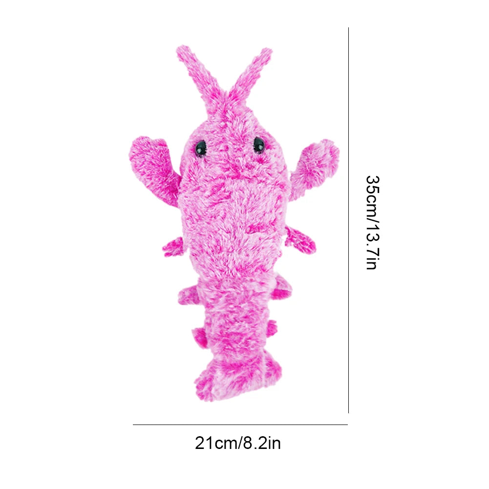 USB Rechargeable Floppy Lobster Cat Toy – Interactive Dancing Plush