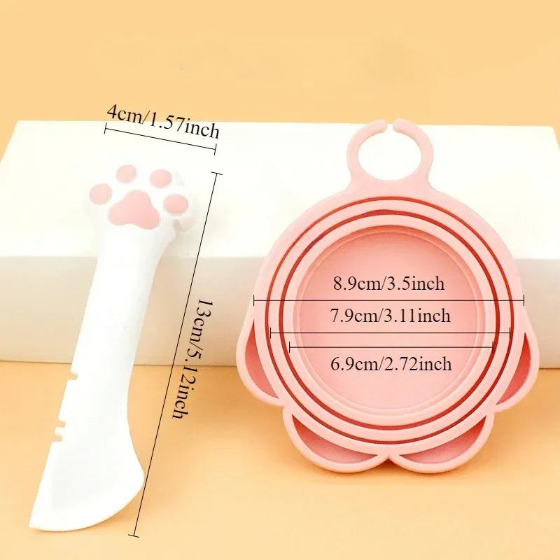 Long-Handled Pet Food Spoon – Can Opener & Feeding Scoop