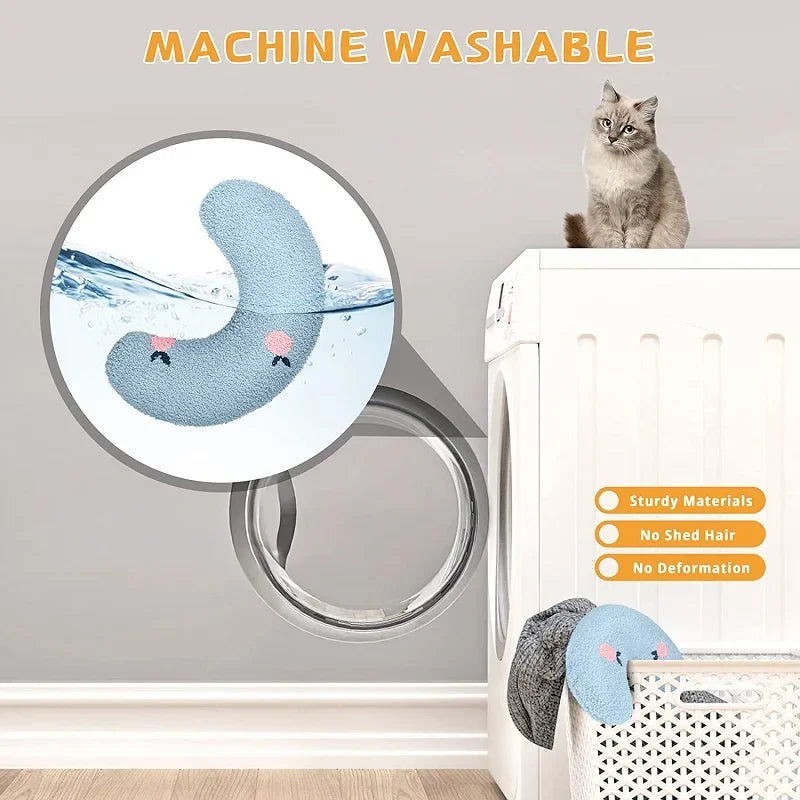U-Shaped Pet Pillow – Soft Neck & Headrest for Cats and Small Dogs