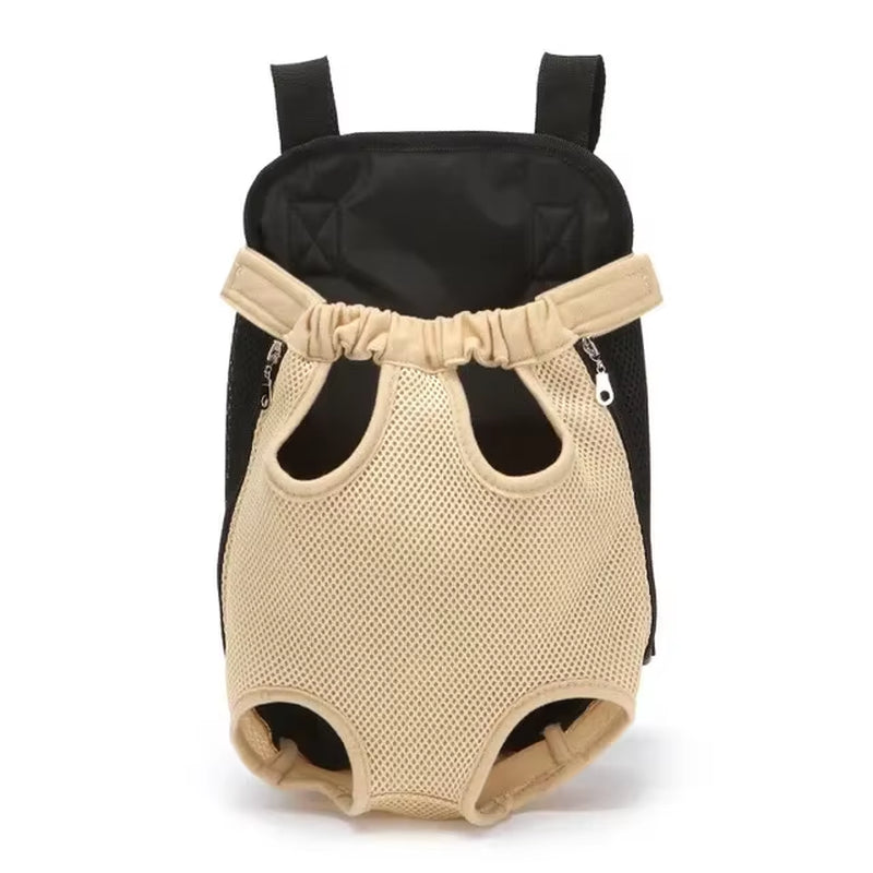 Breathable Pet Carrier Backpack – Front/Back Wear with Mesh Design