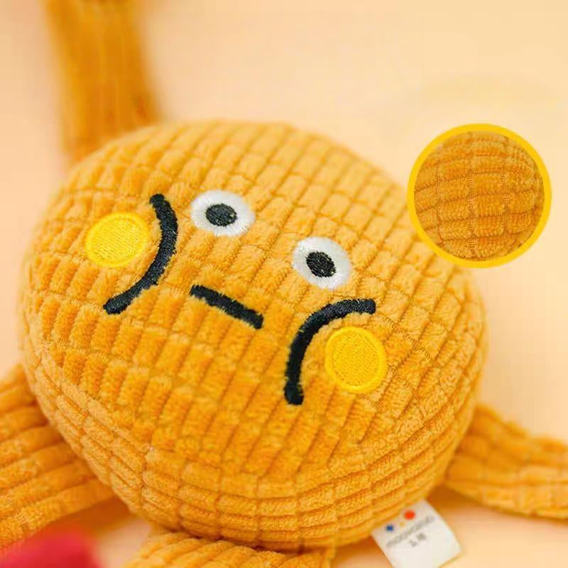 Handmade Waffle Pet Toy – Plush Squeaky Catnip Toy for Cats & Small Dogs, Durable Chew & Play Doll