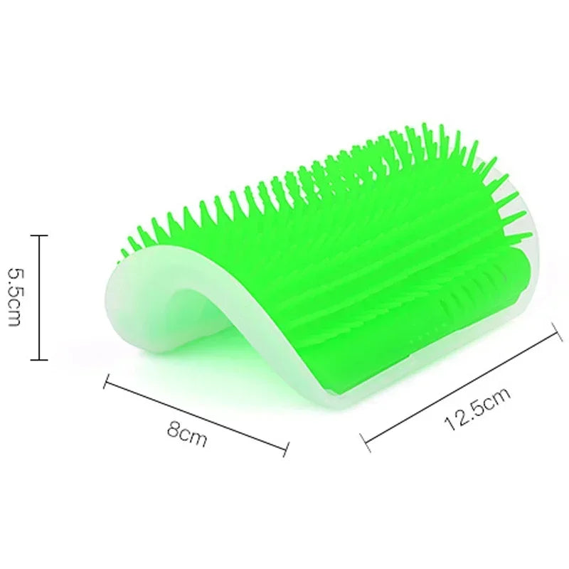 Cat Self-Grooming Wall Brush with Catnip – Corner Massage Comb