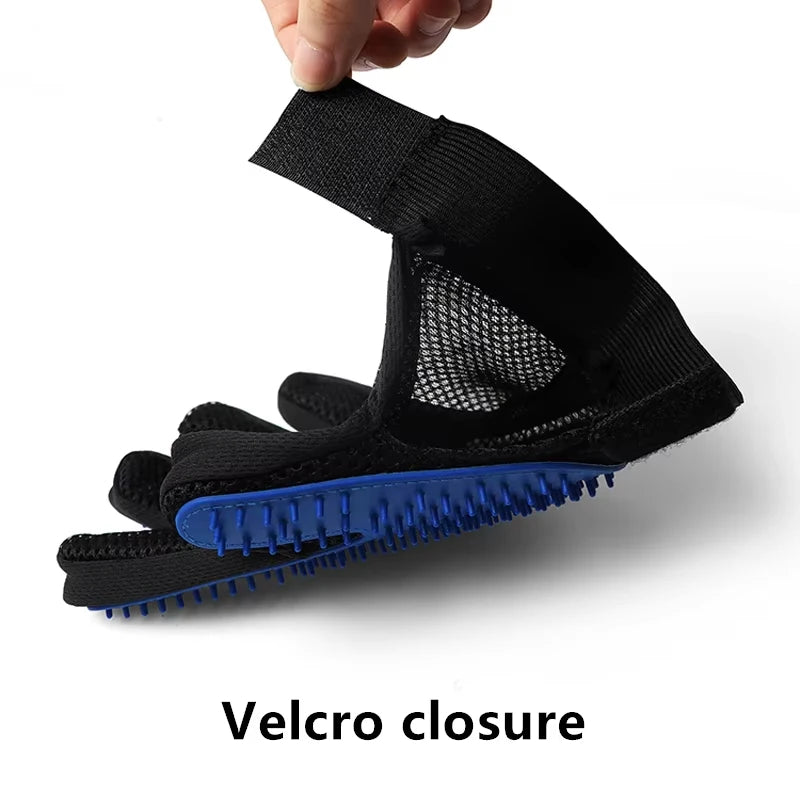 Pet Grooming Glove – Deshedding Brush & Massage Tool for Cats & Dogs