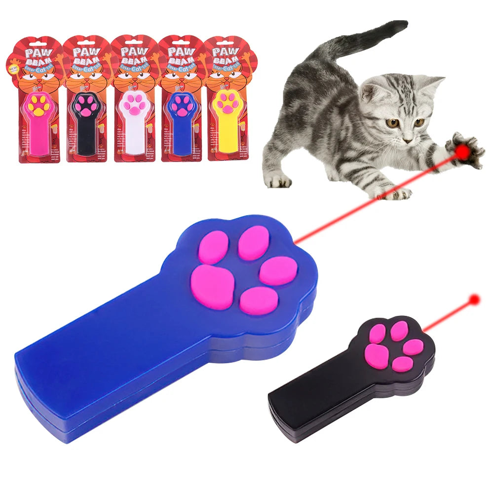 Cat Laser Pointer Toy – Interactive LED Light Pen for Cats & Dogs, Durable ABS, Long-Range Red Beam, Fun Pet Training & Play Stick (Batteries Not Included)