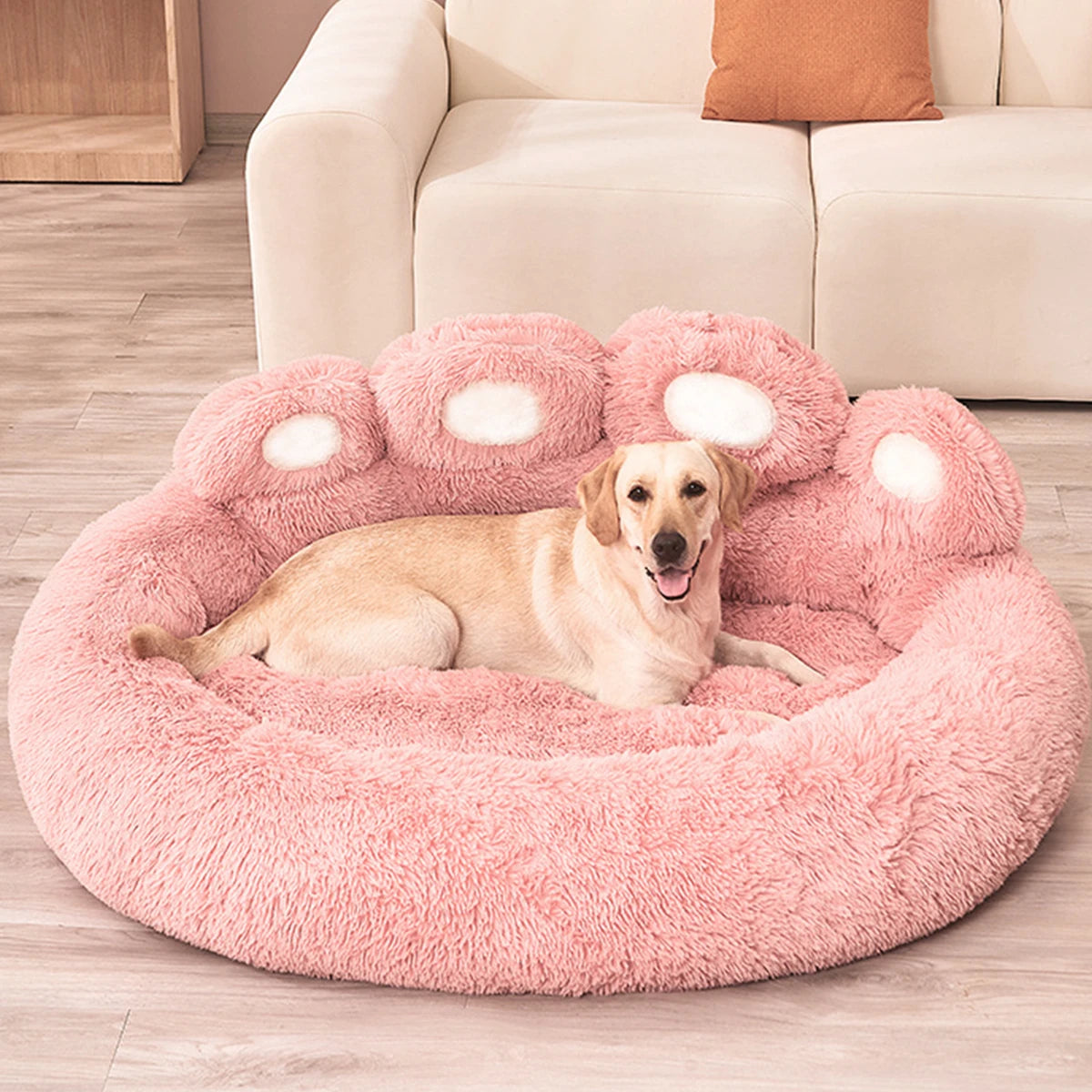 Plush Dog Sofa Bed – Washable, Warm & Comfortable for All Sizes