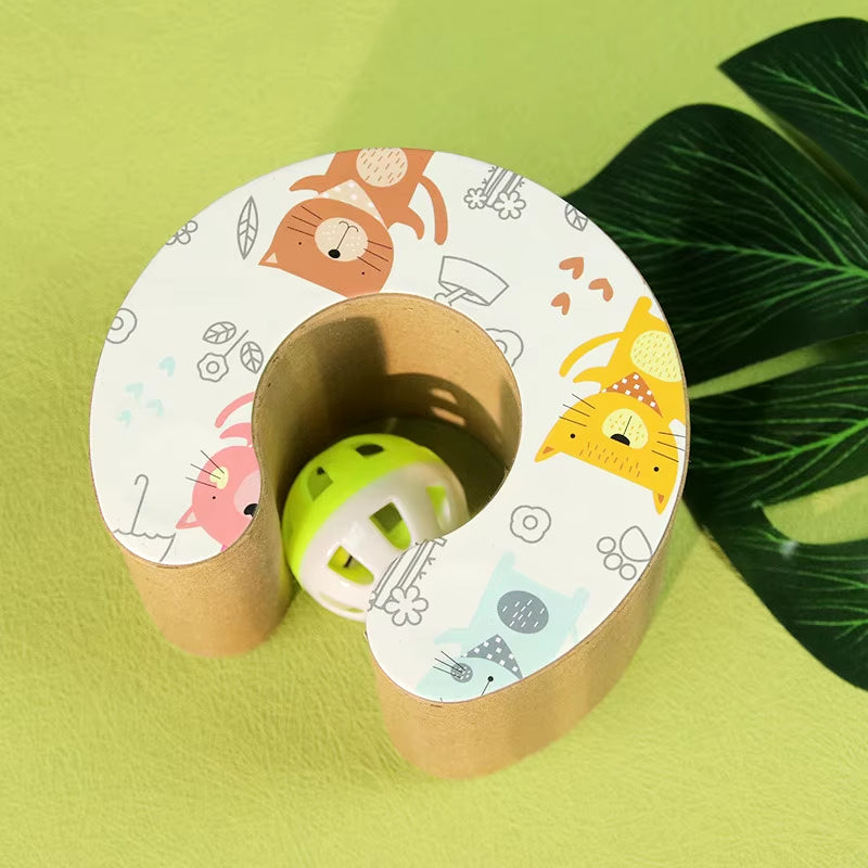 Foldable Cat Scratching Board – Interactive Accordion Design