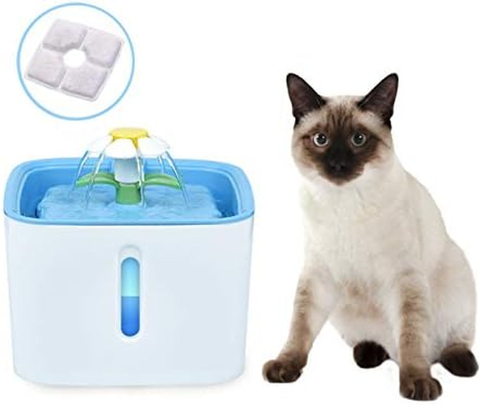Rkicemoy Cat Water Fountain Filters – 16-Pack Replacement Activated Carbon Filters for Automatic Pet Fountains