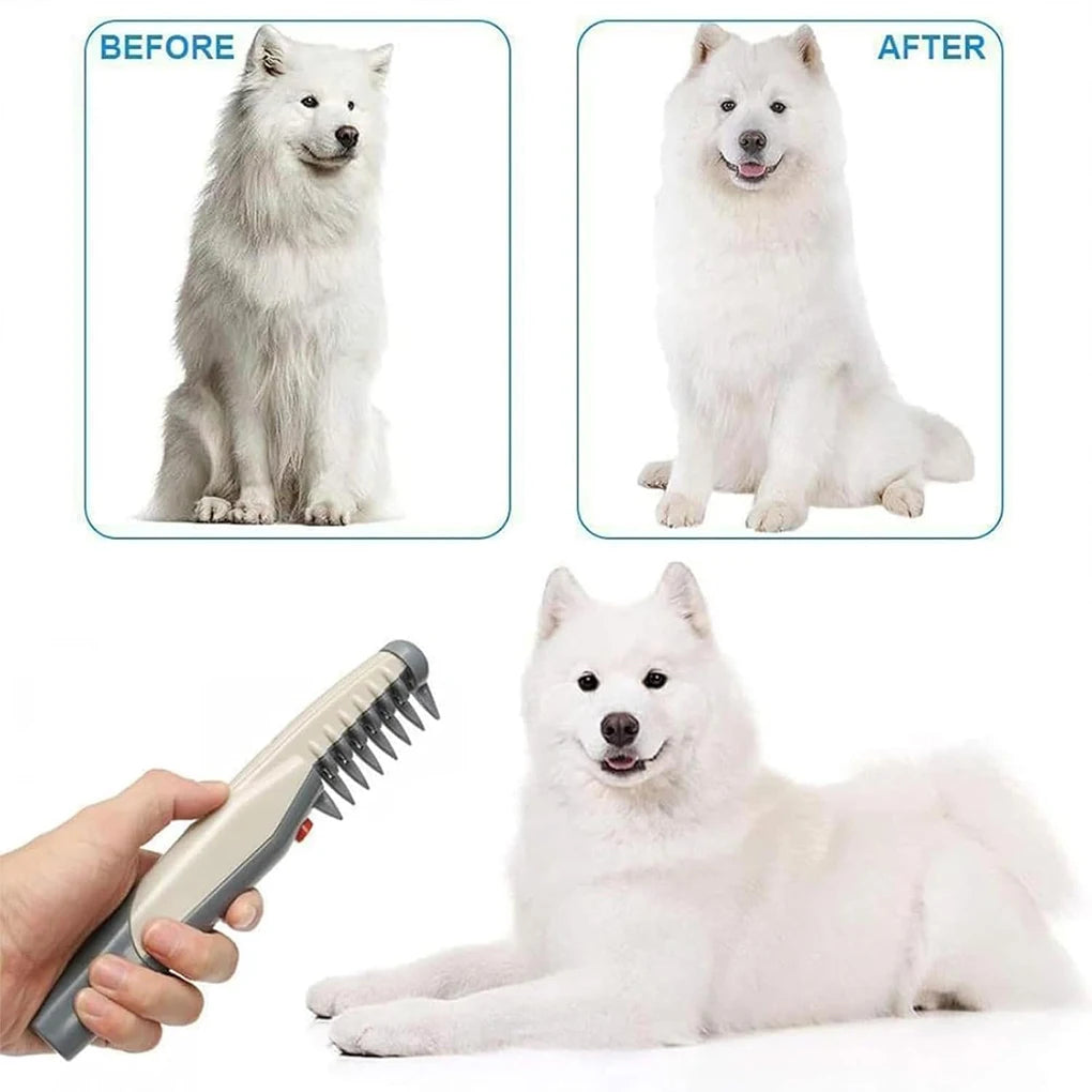 Electric Pet Grooming Comb – Removes Mats & Tangles for Dogs and Cats