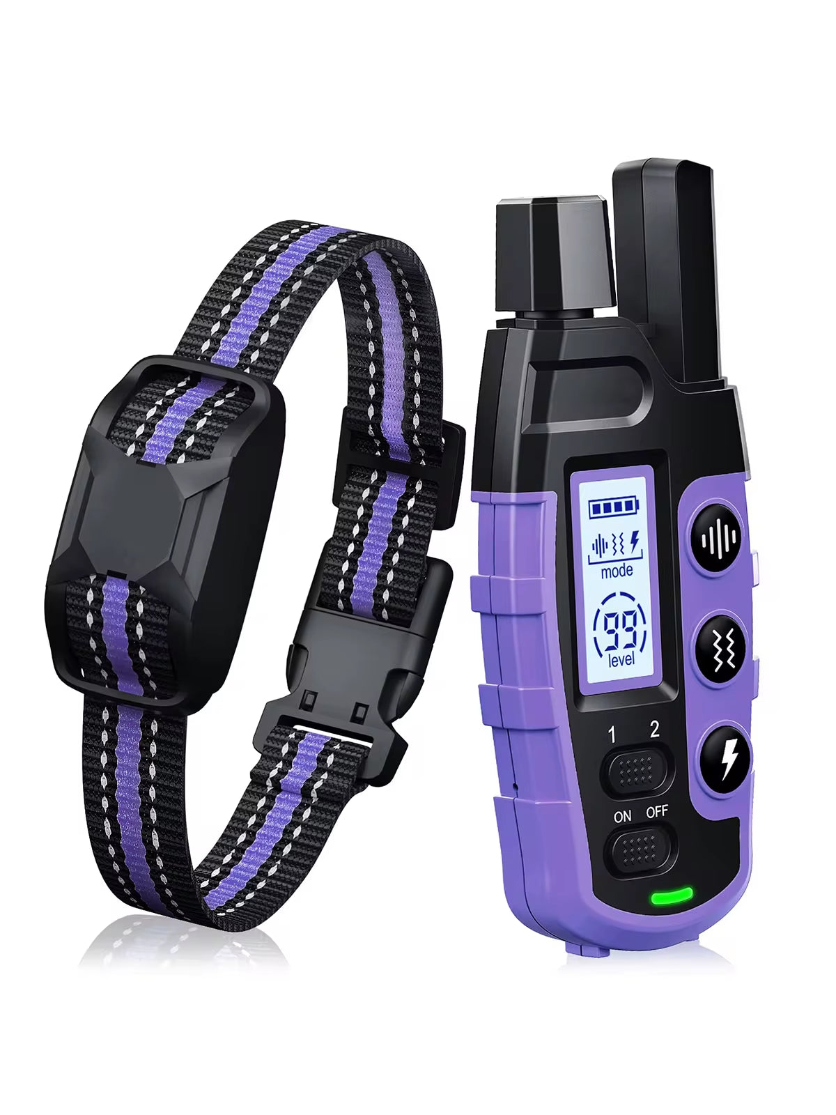 Waterproof Electric Dog Training Collar – 3300Ft Remote, Shock & Vibration
