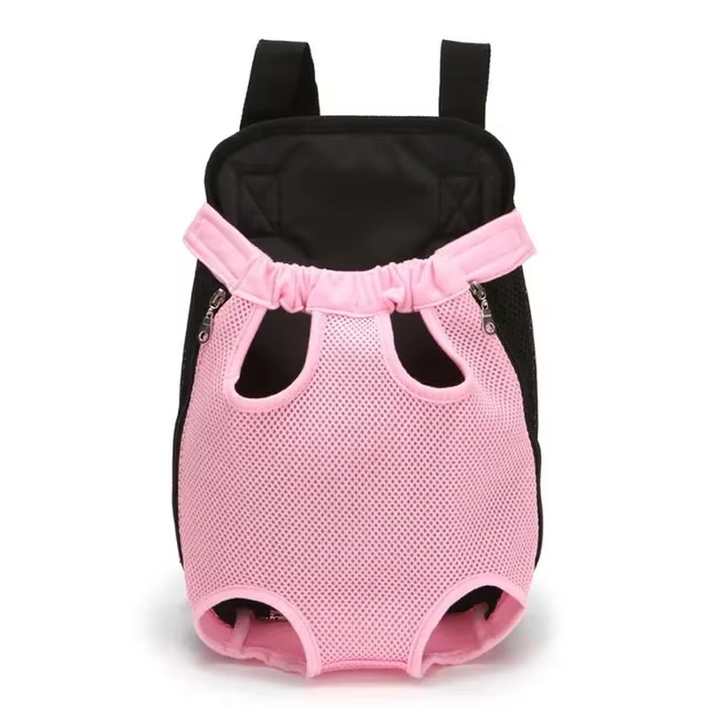 Breathable Pet Carrier Backpack – Front/Back Wear with Mesh Design