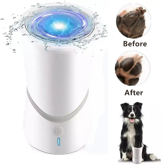 Automatic Dog Paw Cleaner Cup – USB Rechargeable Soft Silicone Washer