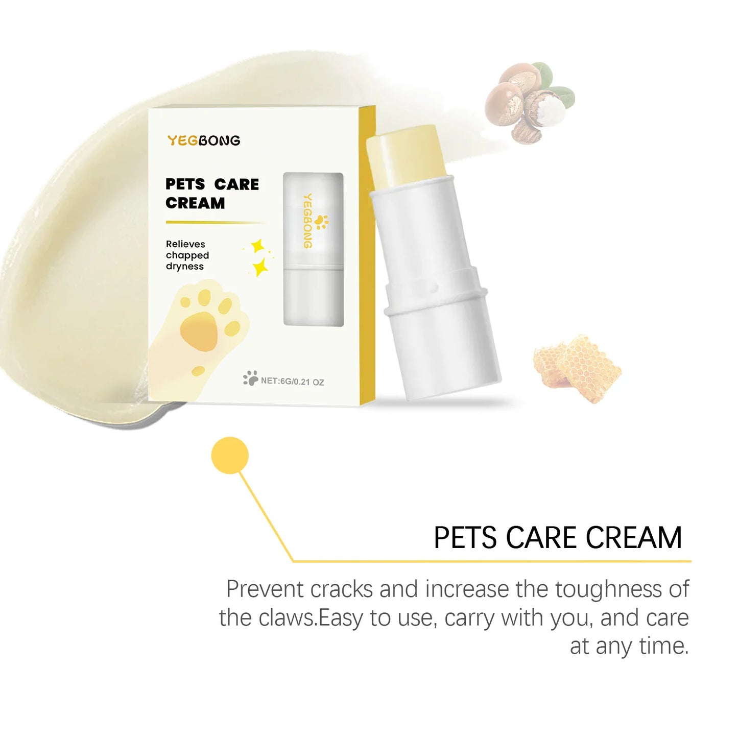 Pet Paw Balm Stick – Moisturizing & Protective Care for Dogs & Cats