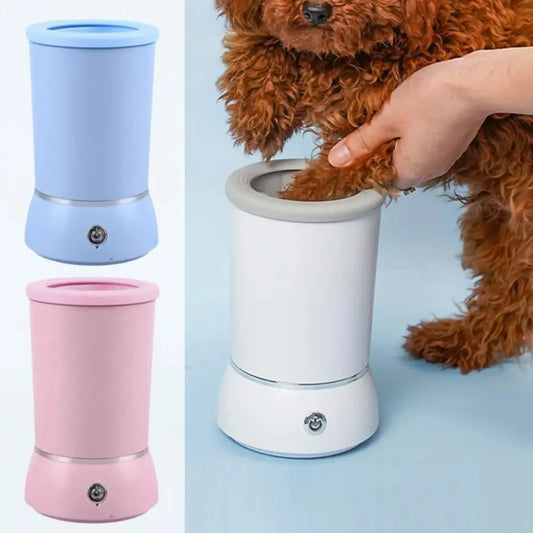 Automatic Pet Paw Cleaner Cup – USB Rechargeable with Soft Silicone Bristles