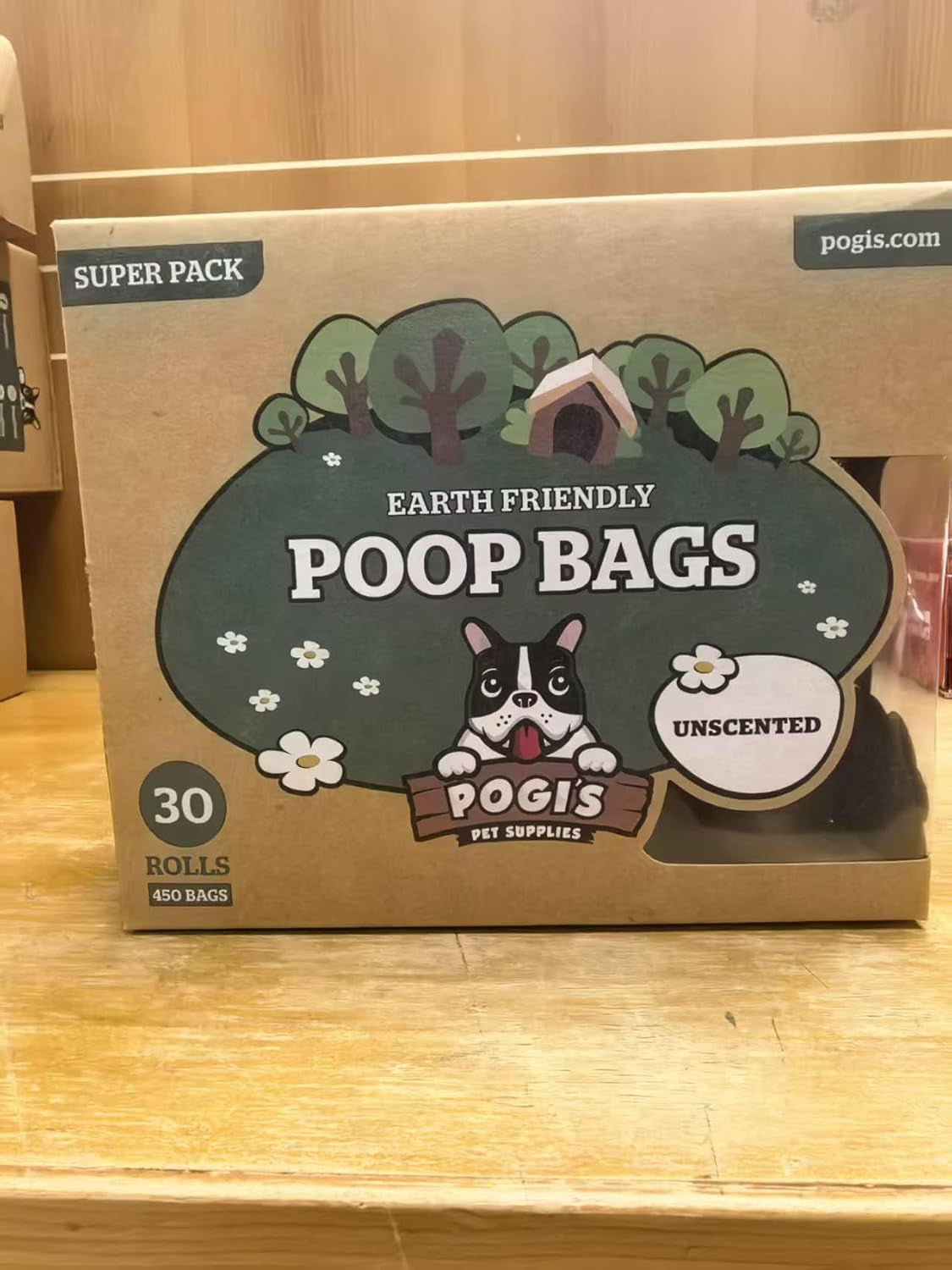 Pogi’s Dog Poop Bags – Extra Thick, Leak-Proof Pet Waste Bags (Unscented, 450 Count – 30 Rolls)