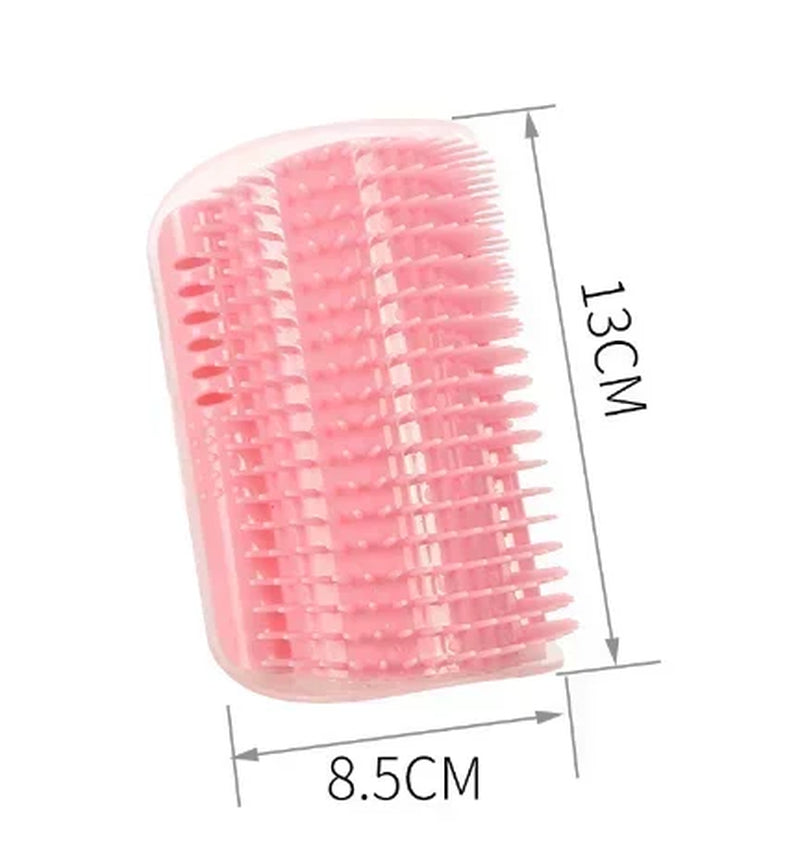 Cat Self-Grooming Wall Brush with Catnip – Corner Massage Comb