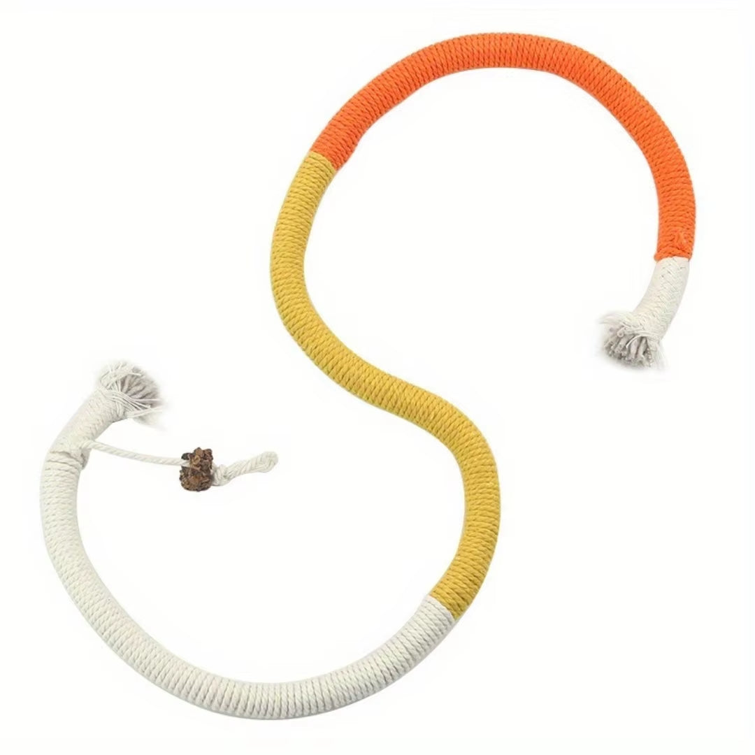 Catnip Rope Chew Toy – Cotton Teething & Teeth Cleaning for Cats