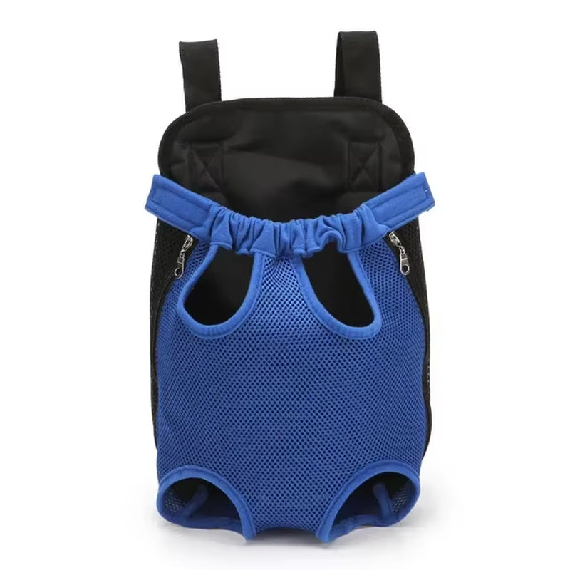 Breathable Pet Carrier Backpack – Front/Back Wear with Mesh Design