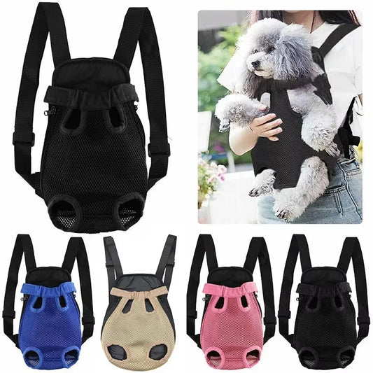 Breathable Pet Carrier Backpack – Front/Back Wear with Mesh Design