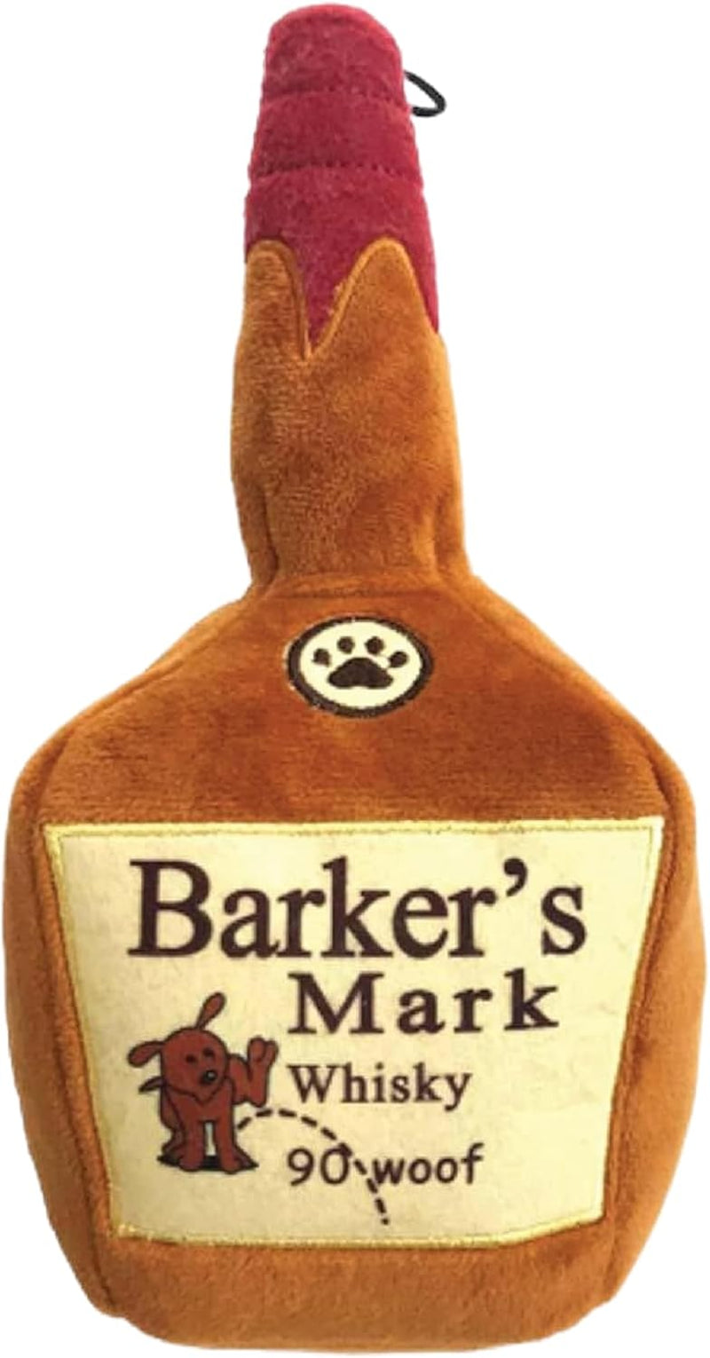 Plush Dog Toy with Squeaker – Durable Power Plush Stuffed Toy for Small & Large Dogs – Soft, Cute & Tough – Barker’s Mark, Large