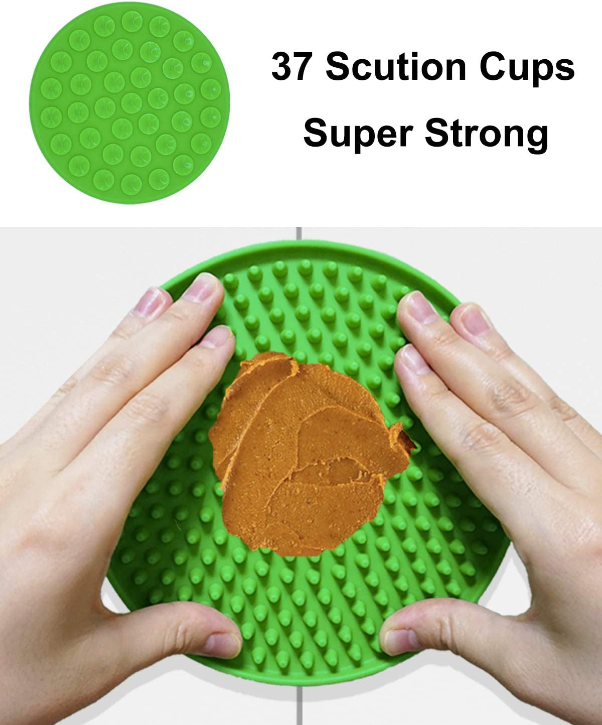Dog Lick Mat with Suction Cups – Slow Feeder & Bath Distraction Pad