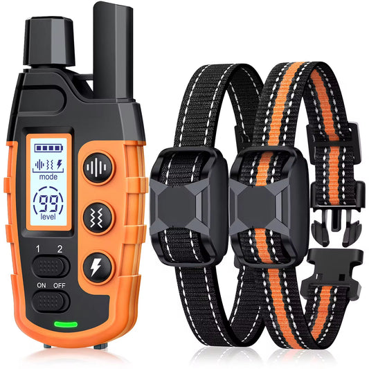 Waterproof Electric Dog Training Collar – 3300Ft Remote, Shock & Vibration