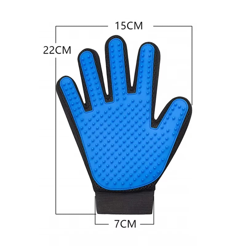 Pet Grooming Glove – Deshedding Brush & Massage Tool for Cats & Dogs