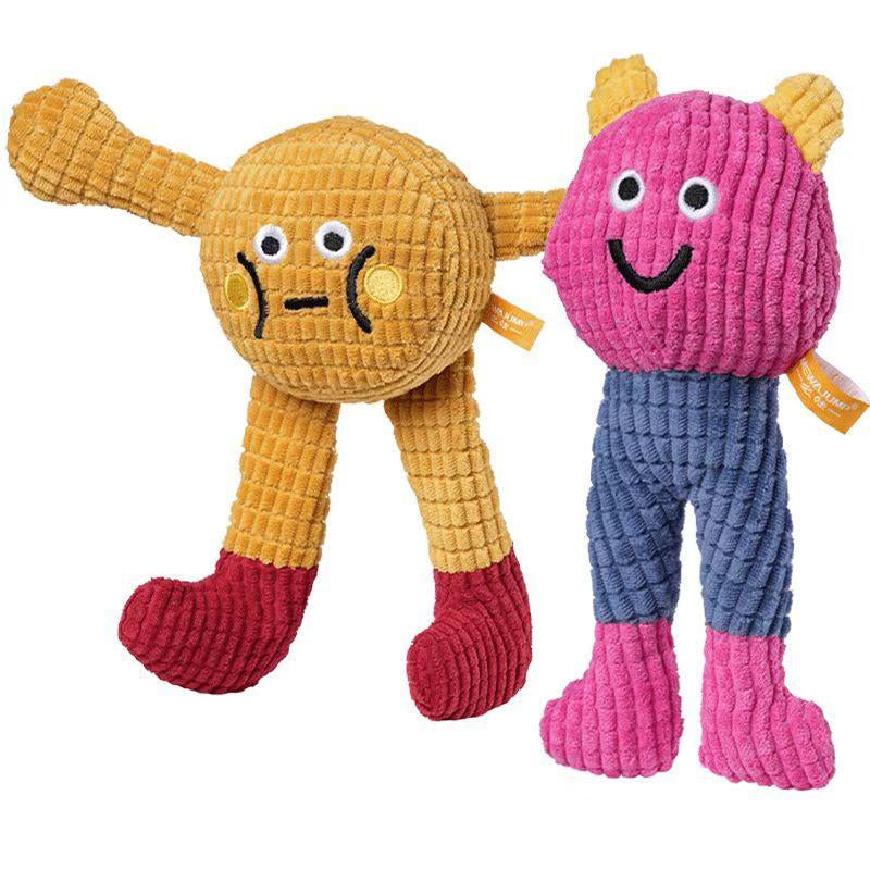 Handmade Waffle Pet Toy – Plush Squeaky Catnip Toy for Cats & Small Dogs, Durable Chew & Play Doll