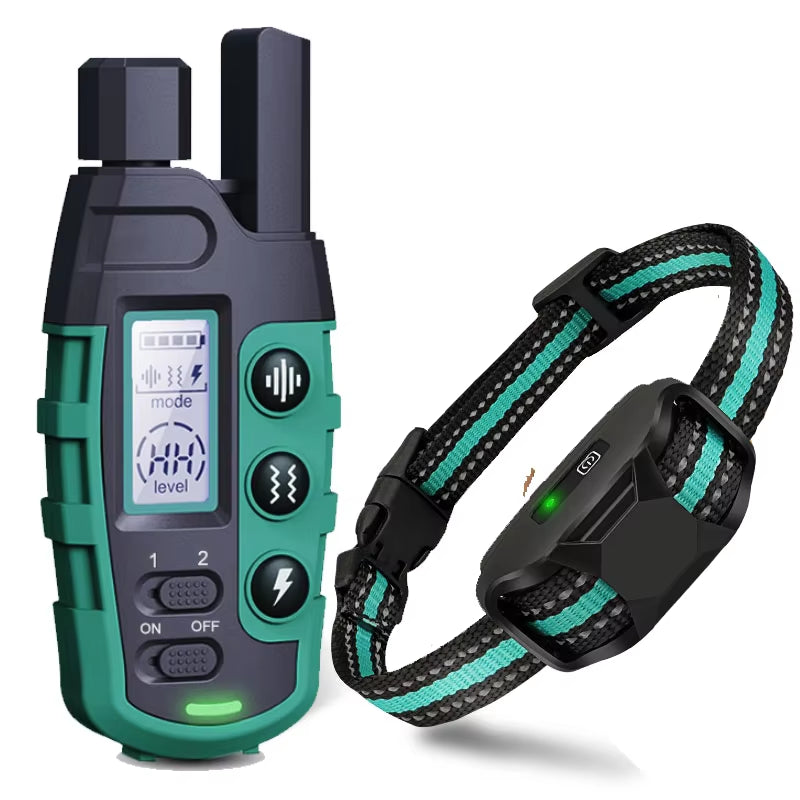 Waterproof Electric Dog Training Collar – 3300Ft Remote, Shock & Vibration