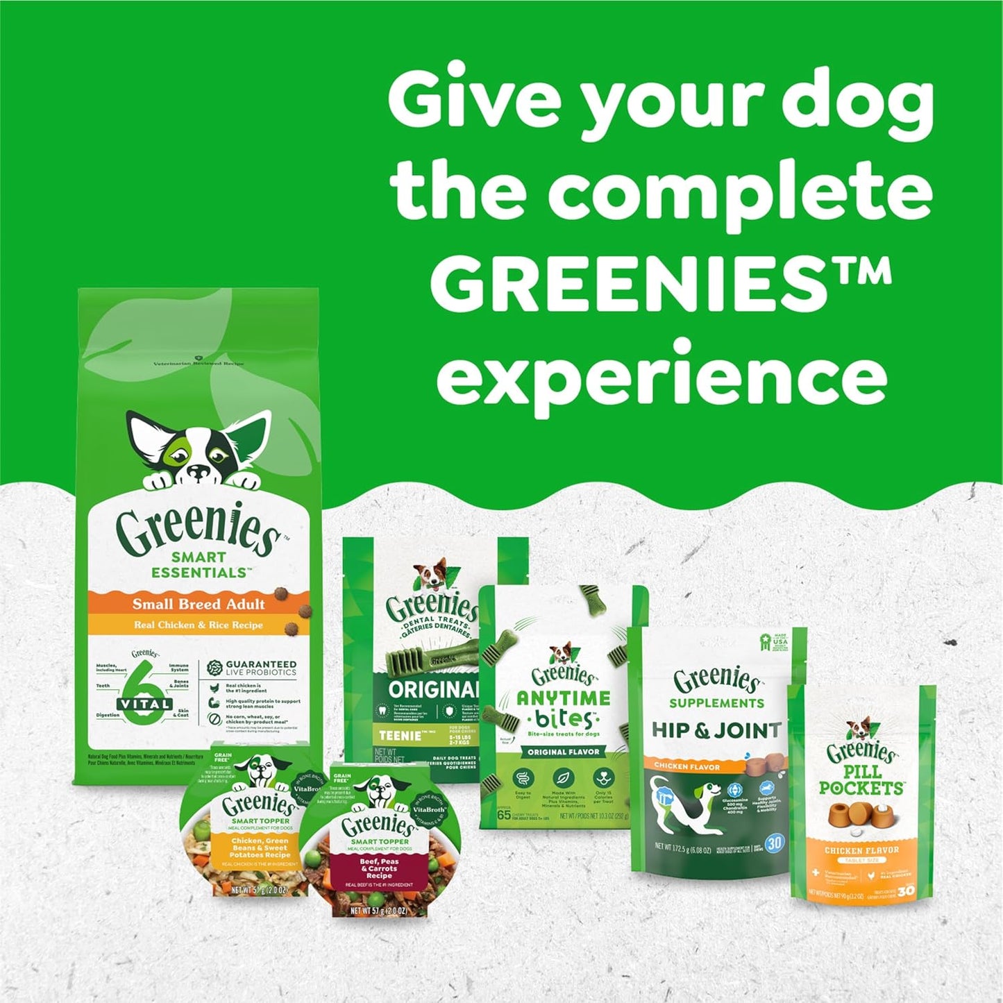 Greenies Original Large Dental Dog Treats – 54 oz Pack (34 Chews) – VOHC Approved Oral Care