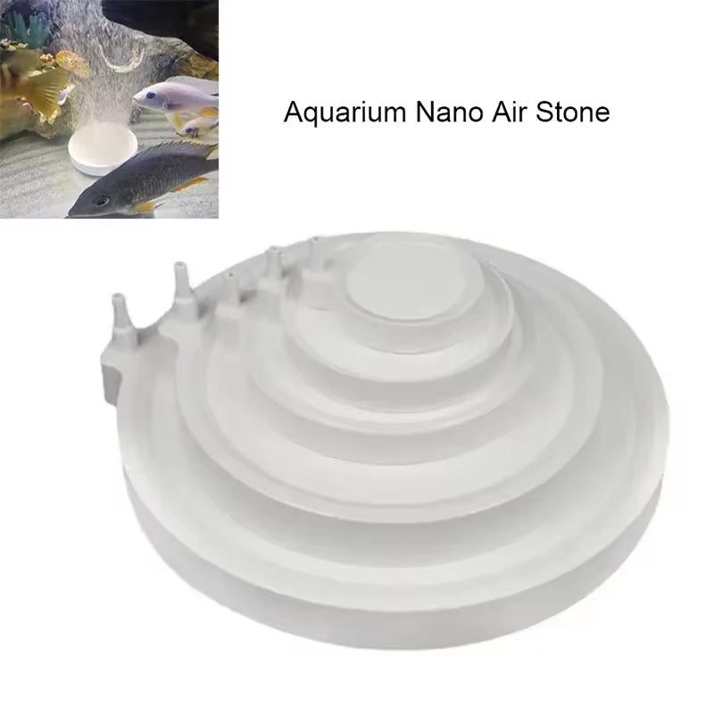 Aquarium Air Stone Oxygen Aerator – 35/50/80/100mm for Fish Tanks & Ponds