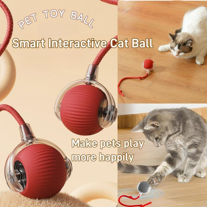 Interactive Cat Toy Ball – Automatic Rolling Motion-Sensor Pet Toy for Indoor Cats & Dogs (7cm)
