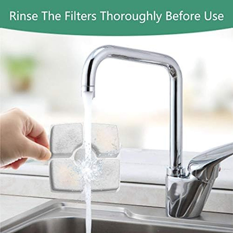 Rkicemoy Cat Water Fountain Filters – 16-Pack Replacement Activated Carbon Filters for Automatic Pet Fountains