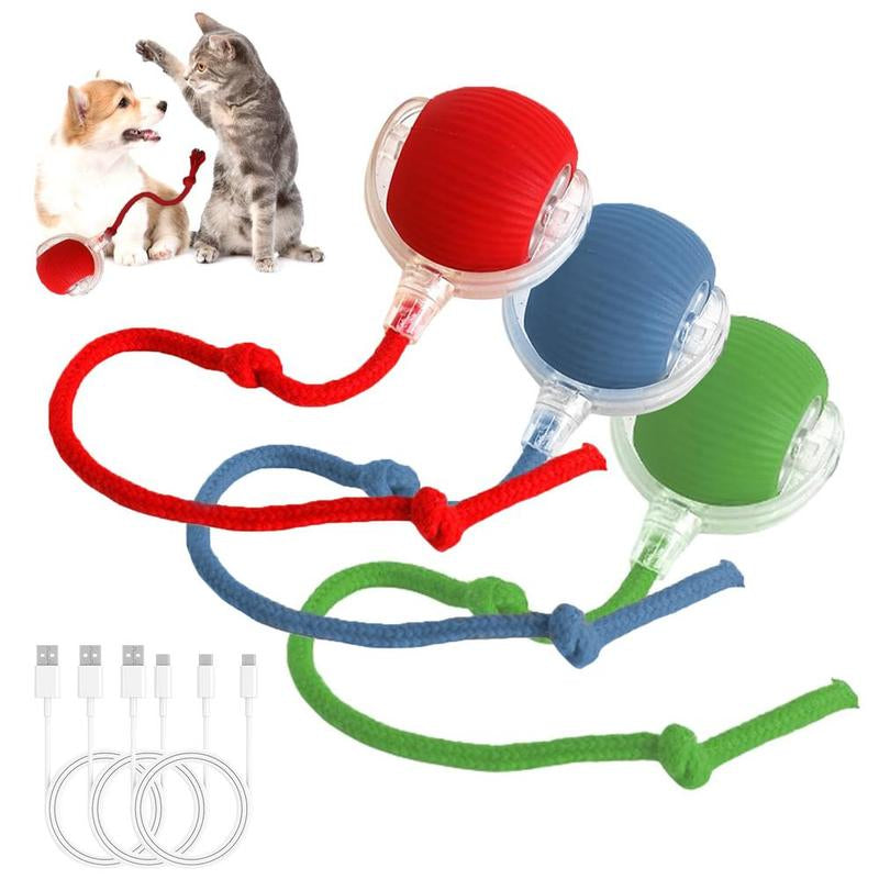 Interactive Cat Toy Ball – Automatic Rolling Motion-Sensor Pet Toy for Indoor Cats & Dogs (7cm)