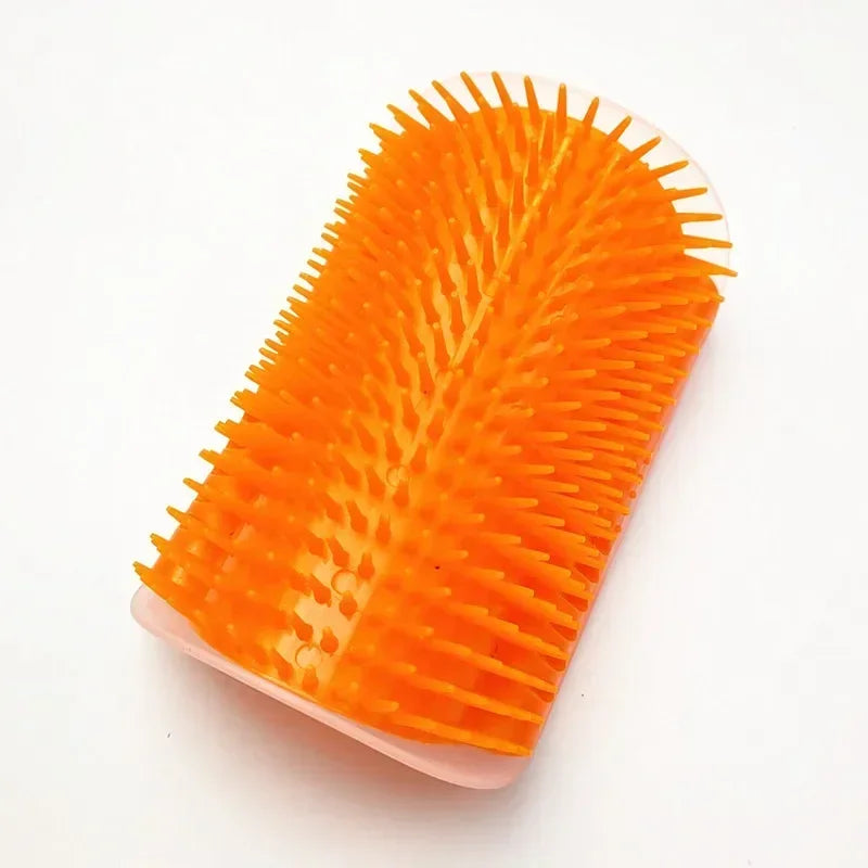Cat Self-Grooming Wall Brush with Catnip – Corner Massage Comb