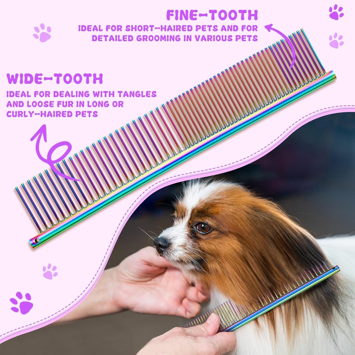 Professional Dog Grooming Scissors Set – 7"/8" Japanese Steel Shears – Straight, Curved, Thinning & Chunkers + Grooming Comb