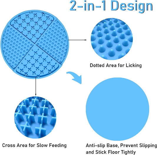 Slow Feeder Lick Mat – Anxiety Relief & Enrichment for Dogs & Cats