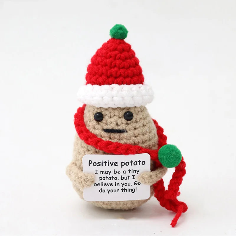 Handmade Crochet Potato Doll – Cute Mini Plush Ornament Gift
