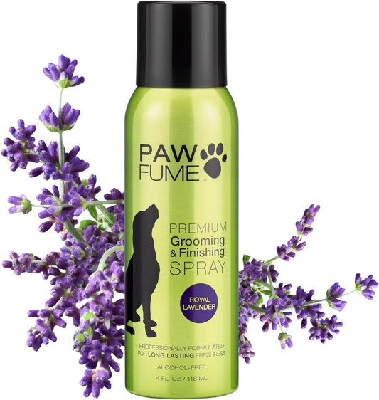 Pawfume Dog Detangler Grooming Spray – Royal Lavender – Long-Lasting Freshness, Hypoallergenic & Alcohol-Free – Coat Deodorizer & Moisturizer – 8oz