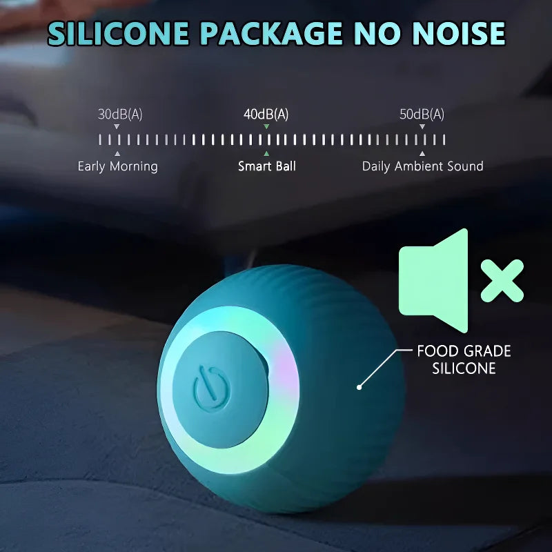 Smart Interactive Cat Ball – Auto Rolling & Rechargeable Toy